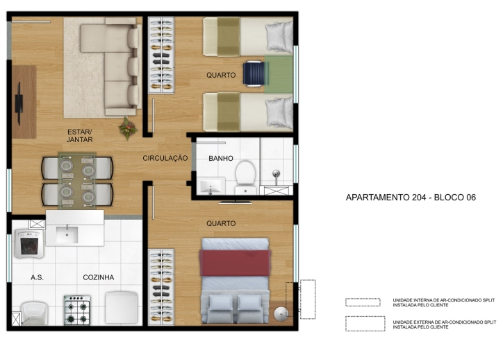 Apartamento, 2 quartos, 39 m² - Foto 6
