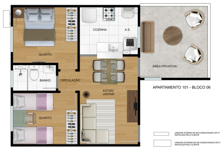 Apartamento, 2 quartos, 39 m² - Foto 7