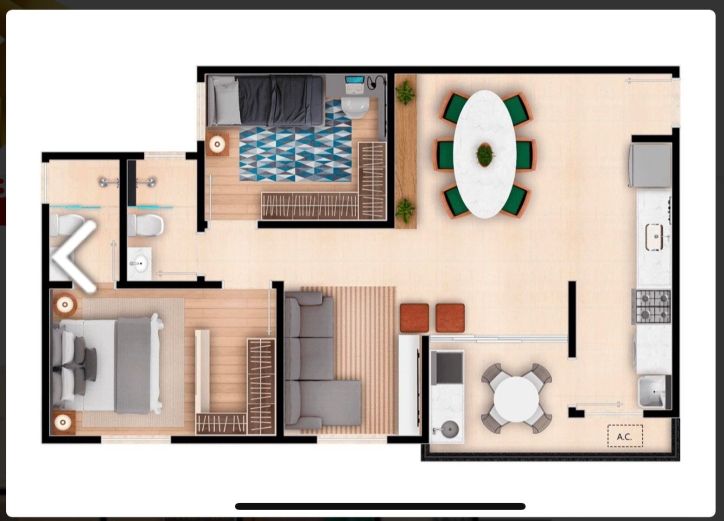 Apartamento, 2 quartos, 69 m² - Foto 12