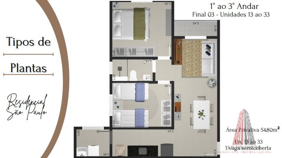 Apartamento, 2 quartos, 52 m² - Foto 6