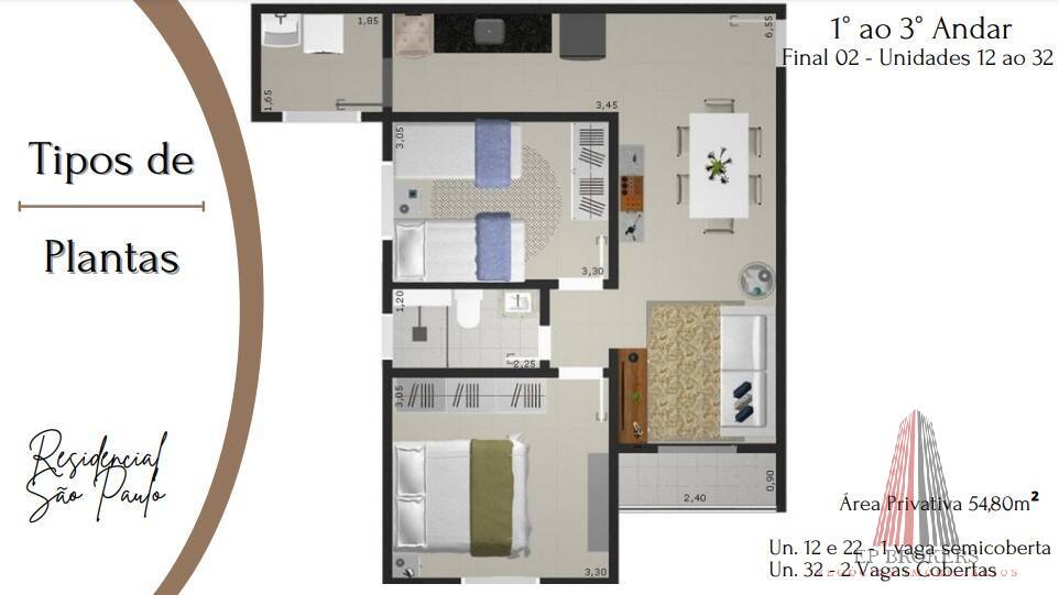 Apartamento, 2 quartos, 52 m² - Foto 7