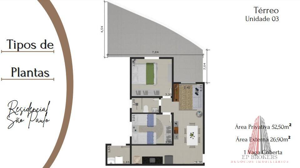 Apartamento, 2 quartos, 52 m² - Foto 9