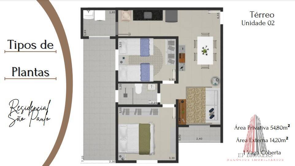 Apartamento, 2 quartos, 52 m² - Foto 10
