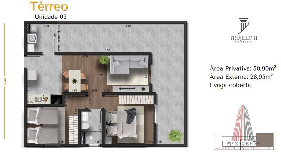 Apartamento, 2 quartos, 52 m² - Foto 13