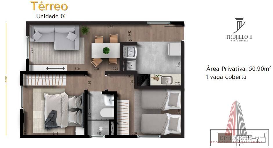 Apartamento, 2 quartos, 52 m² - Foto 15