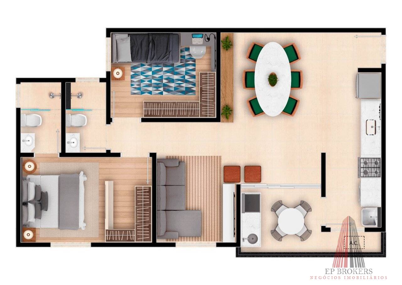 Apartamento, 2 quartos, 69 m² - Foto 22